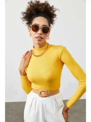Zdjęcie produktu Chezalou Sweter w kolorze żółtym rozmiar: onesize