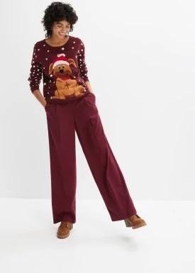 Zdjęcie produktu Sweter z bożonarodzeniowym motywem bonprix
