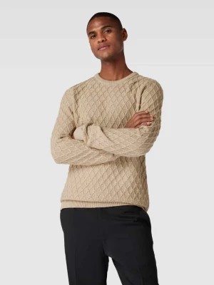 Zdjęcie produktu Sweter z dzianiny z fakturowanym wzorem lindbergh