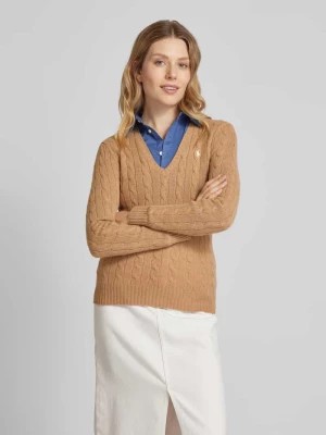 Zdjęcie produktu Sweter z dzianiny z mieszanki wełny i kaszmiru ze ściegiem warkoczowym Polo Ralph Lauren