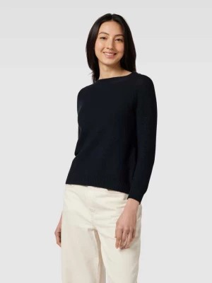 Zdjęcie produktu Sweter z dzianiny z okrągłym dekoltem model ‘LINZ’ w kolorze białym Weekend Max Mara