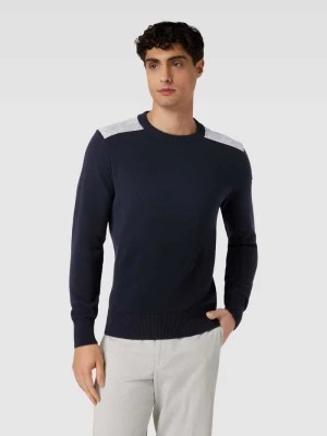Zdjęcie produktu Sweter z dzianiny z paskami w kontrastowym kolorze PAUL & SHARK