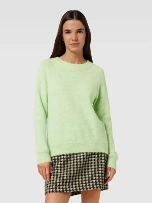 Zdjęcie produktu Sweter z dzianiny z prążkowanym, okrągłym dekoltem model ‘LULU’ Selected Femme