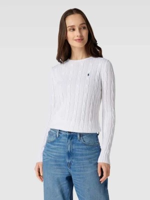 Zdjęcie produktu Sweter z dzianiny z wyhaftowanym logo model ‘JULIANNA’ Polo Ralph Lauren