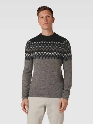 Zdjęcie produktu Sweter z dzianiny ze wzorem na całej powierzchni ‘norwegian’ casual friday