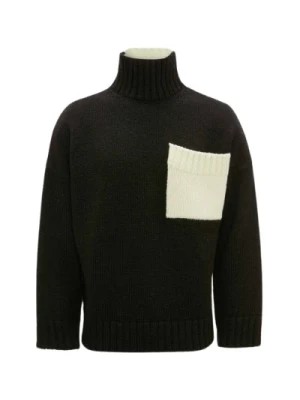 Zdjęcie produktu Sweter z kieszenią w kontrastowym kolorze JW Anderson