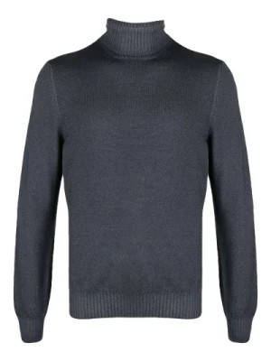 Zdjęcie produktu Sweter z Włókna Wełnianego z Wysokim Kołnierzem Barba