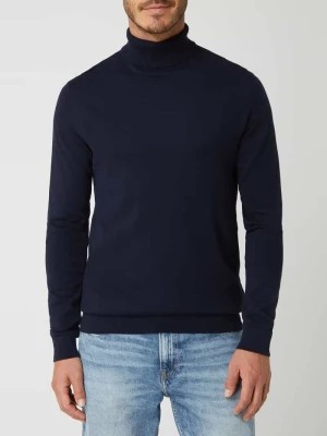Zdjęcie produktu Sweter z wywijanym kołnierzem z bawełny model ‘Berg’ Selected Homme