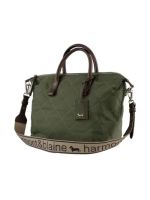 Zdjęcie produktu Syntetyczna torba na zakupy z zamkiem i odpinanym paskiem Harmont & Blaine