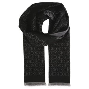 Zdjęcie produktu Szal Calvin Klein Monogram Woven Scarf 35x180 Czarny