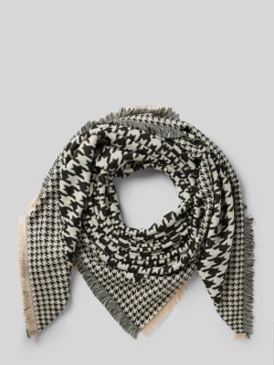 Zdjęcie produktu Szal z frędzlami model ‘Houndstooth Triangular’ Kurt Beines