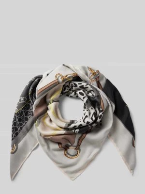 Zdjęcie produktu Szal z napisem z logo model ‘Foulard Mix’ Liu Jo White