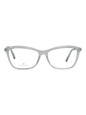 Zdjęcie produktu Szare Plastikowe Okulary Optyczne dla Kobiet Swarovski