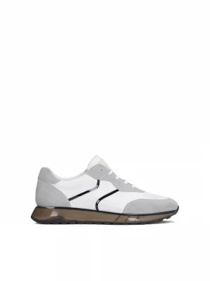 Zdjęcie produktu Szaro-białe sneakersy męskie na półtransparentnej podeszwie Kazar