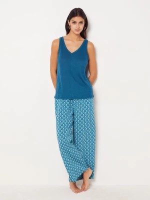 Zdjęcie produktu Szerokie spodnie od piżamy z motywem Etam