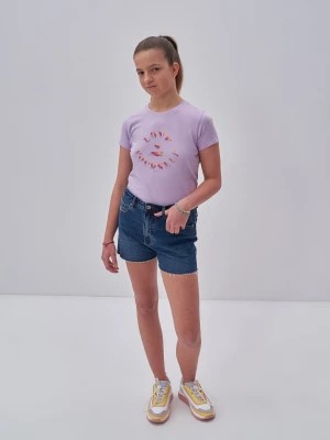 Zdjęcie produktu Szorty dziewczęce jeansowe z surowym wykoŅczeniem Shaina 516 BIG STAR