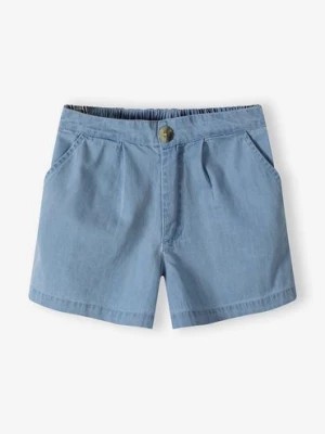 Zdjęcie produktu Szorty dziewczęce z cienkiego jeansu - niebieskie - Limited Edition