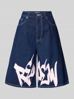 Zdjęcie produktu Szorty jeansowe o kroju baggy fit z nadrukiem z logo Review