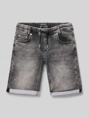 Zdjęcie produktu Szorty jeansowe o kroju relaxed fit z naszywką z logo Blue Effect