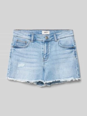 Zdjęcie produktu Szorty jeansowe z frędzlami model ‘ROBYN’ Only