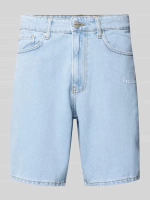 Zdjęcie produktu Szorty jeansowe z prostymi nogawkami i wyhaftowanym logo model ‘EARL’ Pegador
