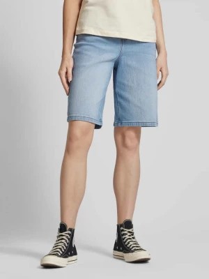 Zdjęcie produktu Szorty jeansowe z wysokim stanem w jednolitym kolorze model ‘LIRA’ Noisy May