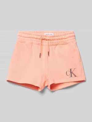 Zdjęcie produktu Szorty z dzianiny dresowej z nadrukiem z logo Calvin Klein Jeans