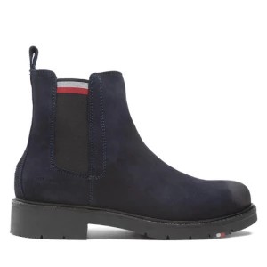 Zdjęcie produktu Sztyblety Tommy Hilfiger Rwb Hilfiger Suede Chelsea FM0FM04202 Granatowy