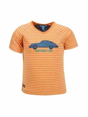 Zdjęcie produktu T-shirt chłopięcy pomarańczowy - Vintage car - Lief