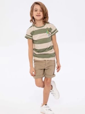 Zdjęcie produktu T-shirt dla chłopca bawełniany w paski Minoti