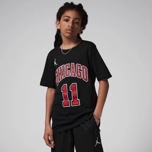 Zdjęcie produktu T-shirt dla dużych dzieci Chicago Bulls Statement Edition Jordan NBA - Czerń