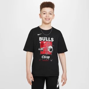 Zdjęcie produktu T-shirt dla dużych dzieci (chłopców) Max90 Nike NBA Chicago Bulls Courtside - Czerń