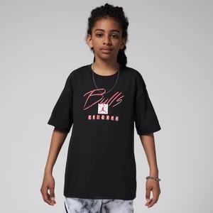 Zdjęcie produktu T-shirt dla dużych dzieci (chłopców) Max90 Nike NBA Chicago Bulls Courtside Statement Edition - Czerń