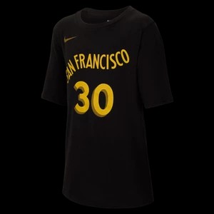 Zdjęcie produktu T-shirt dla dużych dzieci (chłopców) Nike NBA Stephen Curry Golden State Warriors City Edition - Czerń