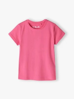 Zdjęcie produktu T-shirt dziewczęcy basic różowy 5.10.15.