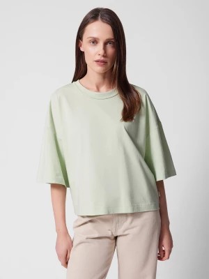 Zdjęcie produktu T-shirt gładki damski Outhorn - zielony