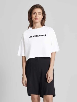 Zdjęcie produktu T-shirt krótki z nadrukiem z logo model ‘LARIAA’ ARMEDANGELS