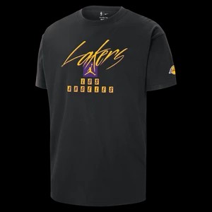 Zdjęcie produktu T-shirt męski Jordan NBA Max90 Los Angeles Lakers Courtside Statement Edition - Czerń
