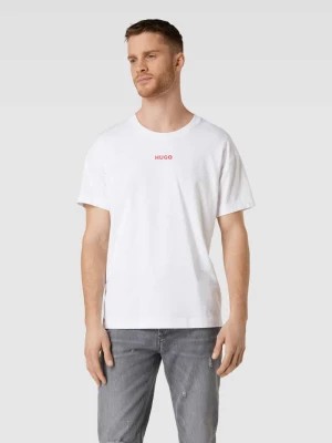 Zdjęcie produktu T-shirt o kroju oversized z nadrukiem z logo model ‘Linked’ HUGO