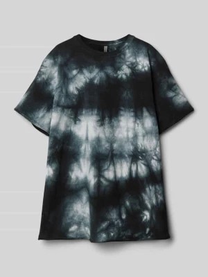 Zdjęcie produktu T-shirt o kroju oversized ze wzorem batikowym Blue Effect