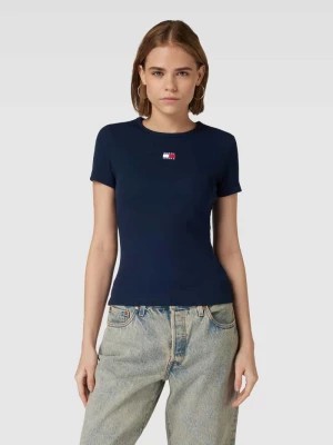 Zdjęcie produktu T-shirt o kroju slim fit z efektem prążkowania Tommy Jeans