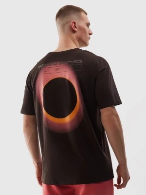 Zdjęcie produktu T-shirt oversize z bawełny organicznej męski - brązowy 4F
