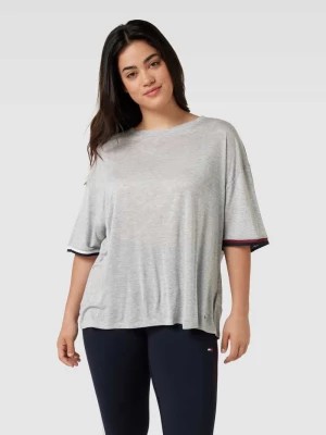 Zdjęcie produktu T-shirt PLUS SIZE z paskami w kontrastowym kolorze Tommy Hilfiger Curve