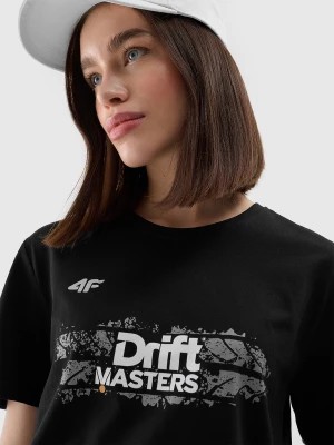 Zdjęcie produktu T-shirt regular z nadrukiem uniseks 4F x Drift Masters - czarny
