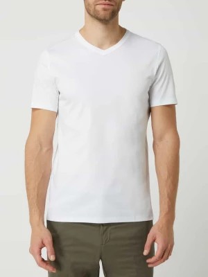 Zdjęcie produktu T-shirt z dekoltem w serek model ‘Perry’ MOS MOSH