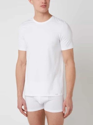 Zdjęcie produktu T-shirt z detalem z logo w zestawie 2 szt. model ‘Cotton Essentials’ Hanro