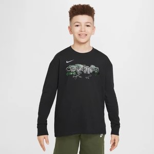 Zdjęcie produktu T-shirt z długim rękawem dla dużych dzieci (chłopców) Max90 Nike NBA Boston Celtics Essential - Czerń