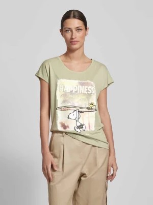 Zdjęcie produktu T-shirt z dodatkiem wiskozy i zwierzęcym Peanuts® montego