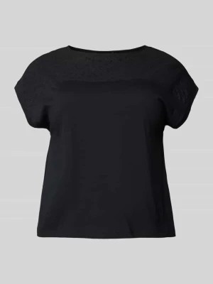 Zdjęcie produktu T-shirt z haftem angielskim model ‘KAYA’ Vero Moda