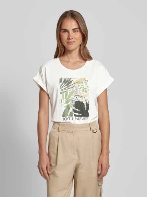 Zdjęcie produktu T-shirt z kwiatowym nadrukiem model ‘MARICA’ Soyaconcept